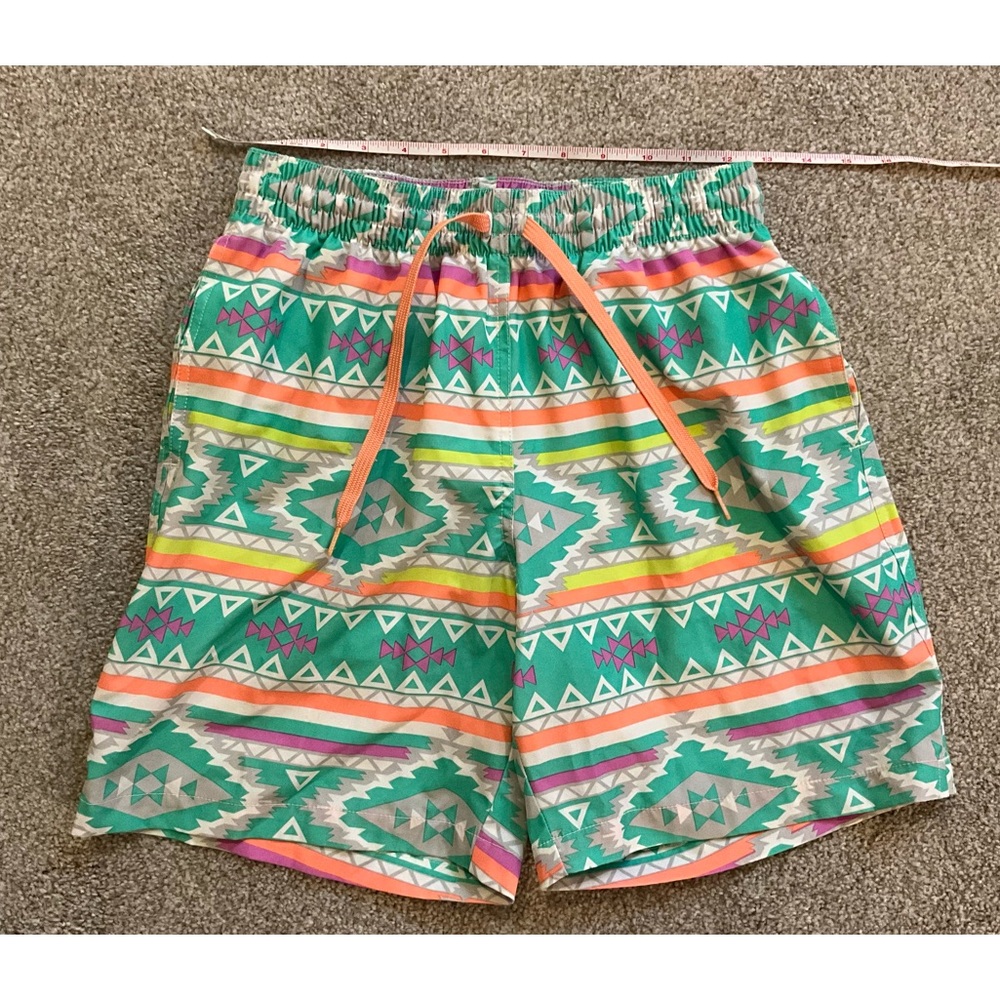 Chubbies Aztec Print Swim Trunks Shorts Small 90s Y2K Men's